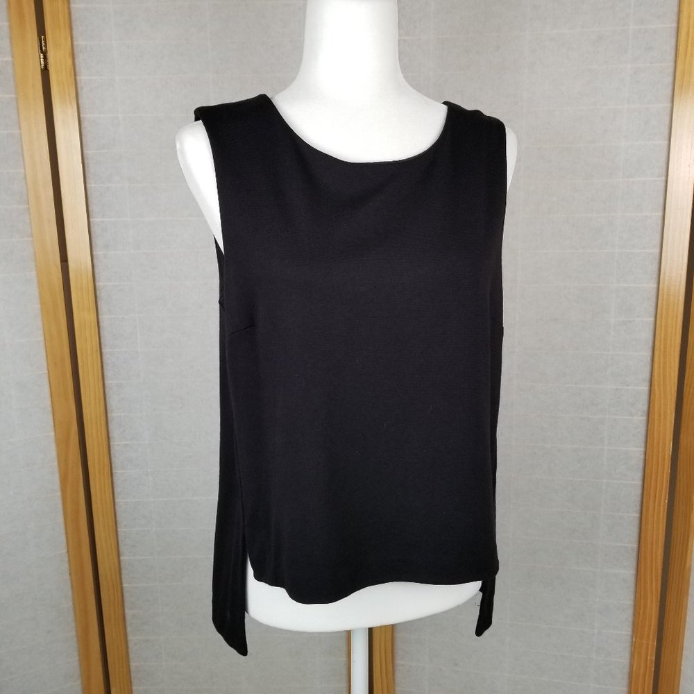 Dkny Solid Black Knit Top - image 1